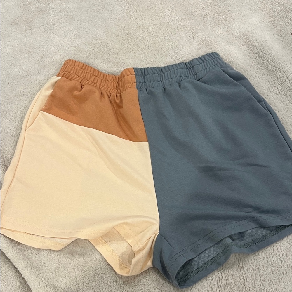 Two-Tone Colorblock Shorts
